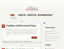 Tablet Screenshot of chicago-mccormick-place-hotels.com